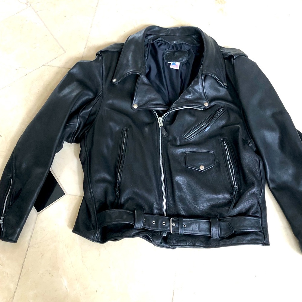 UNBRANDED Leather Motorcycle Jacket